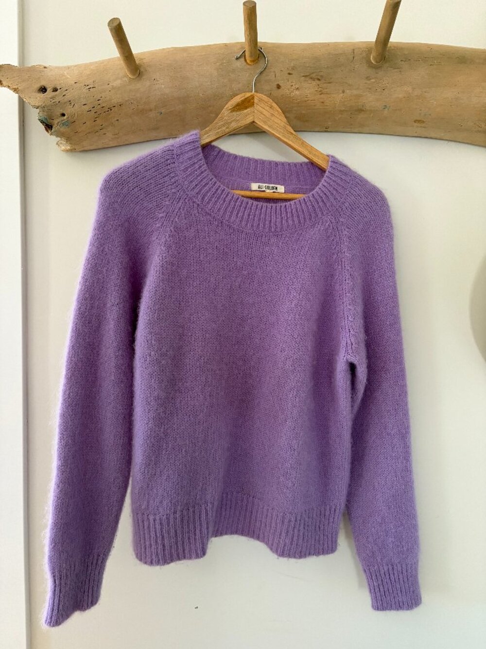 Ali Golden Mohair Pullover Lilac